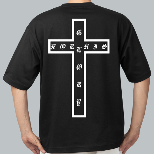 PREVAIL OVERSIZED BLACK TEE