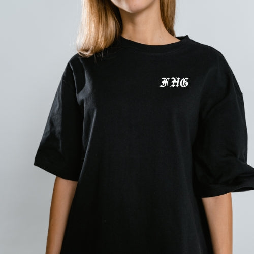 PREVAIL OVERSIZED BLACK TEE